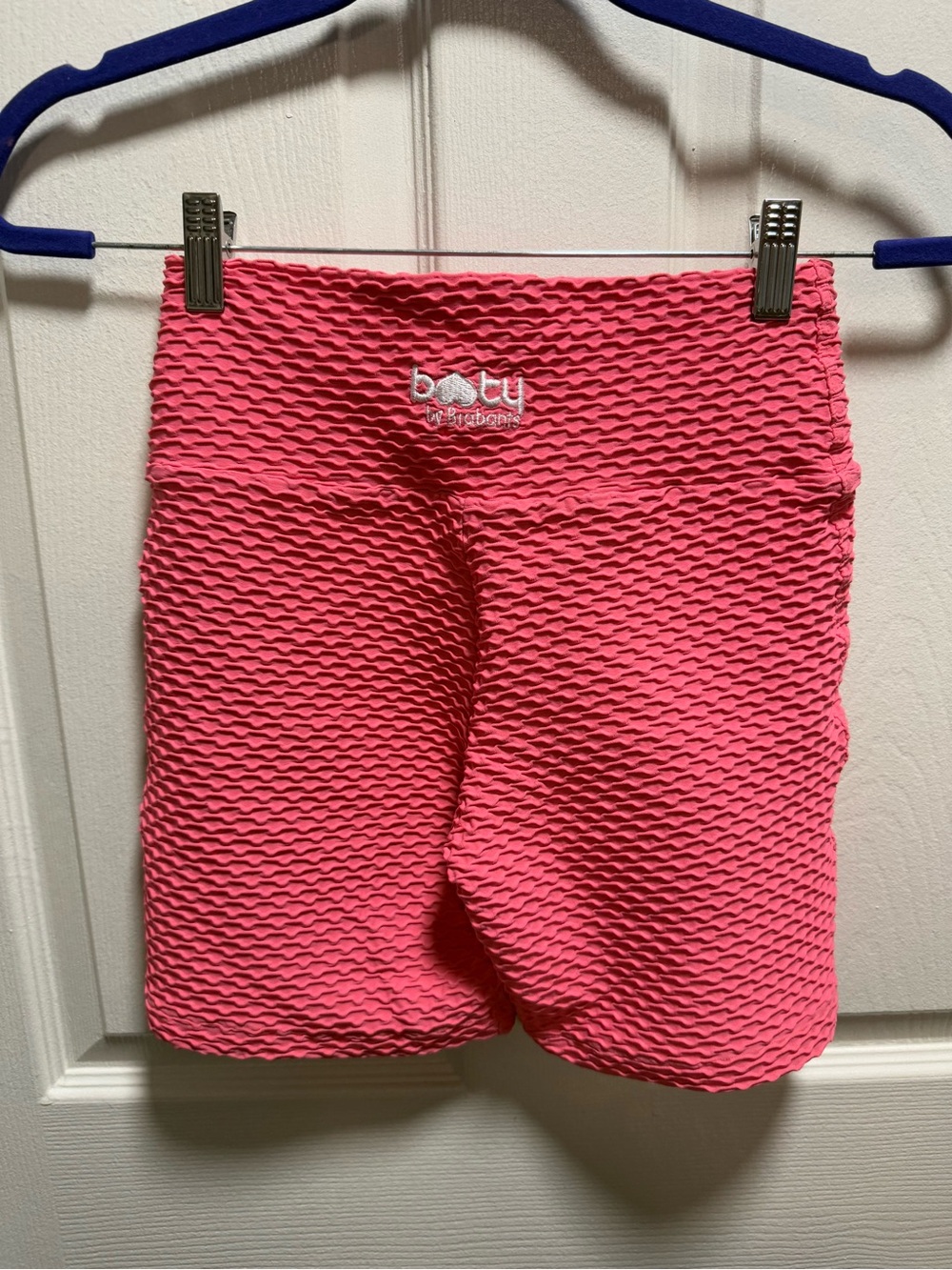 Booty by Brabants Pink Croco Textured Bike Shorts